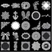apliques pegatinas adhesivas impermeables para scrapbooking motivos encaje 5cms por 50 unidades blanco 2