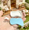 piscina ondulada escalera mini 3d resina abs para maquetas medida 60x48x10mms color blanco 1