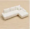 sofa esquinero mini 3d resina abs para maquetas medida 87x60x25mms color blanco por unidad 0