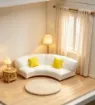 piezas resina abs para maquetas mini sofa curvo esquinero 4 plazas almohadones medida 83x28x22mms 0