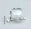 piezas resina abs para maquetas mini escala 1 75 mesa parasol 50x60mms 4 sillas 10x15mms 1