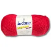 lana 100 acrilica cisne rendidora jumbo tex425 para tejer x100grs color 01098 rojo fuego 0