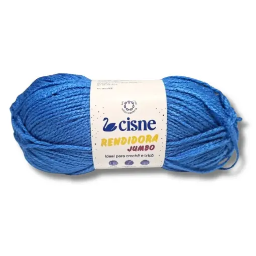 lana 100 acrilica cisne rendidora jumbo tex425 para tejer x100grs color 06038 celeste bandera 0