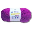 lana 100 acrilica cisne rendidora jumbo tex425 para tejer x100grs color 15045 morado barney 0