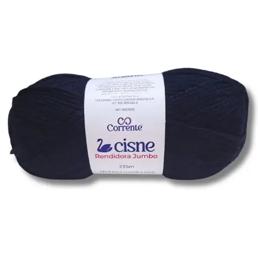lana 100 acrilica cisne rendidora jumbo tex425 para tejer x100grs color 06090 azul petroleo 0