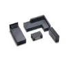 piezas resina abs para maquetas mini set muebles escala 1 87 x4 piezas 18 37mms color negro 0