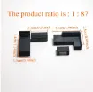 piezas resina abs para maquetas mini set muebles escala 1 87 x4 piezas 18 37mms color negro 1