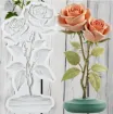 molde silicona para resina epoxi porcelana masas modelo ramo rosas medida 99x53mms 0