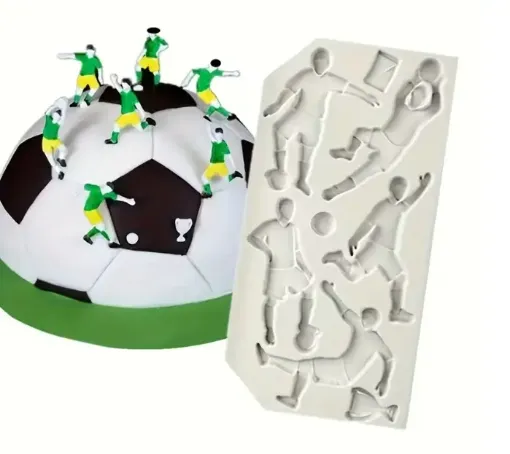 molde silicona para resina epoxi motivo jugador futbol medida 114x58mms 0