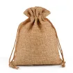 bolsa rustica medida 14x10cms cordon por 5 unidades color peru 0