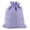 bolsa rustica medida 14x10cms cordon por 5 unidades color lila 0