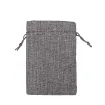 bolsa rustica medida 14x10cms cordon por 5 unidades color gris 0