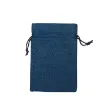 bolsa rustica medida 14x10cms cordon por 5 unidades color azul marino 0