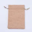 bolsa rustica arpillera yute 14x10cms por unidad varios colores 0