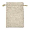 bolsa rustica arpillera yute 14x10cms por unidad color trigo 0