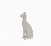 pieza impresion 3d abs modelo gato estilizado medida 30x44x100mms color blanco 0