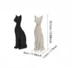 pieza impresion 3d abs modelo gato estilizado medida 30x44x100mms color blanco 1