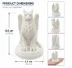 pieza impresion 3d abs modelo griffon alado medida 67x67x85mms color blanco 1