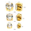 piedras coser imitacion strass cristal set x3 mediddas 4x3 5x4 5 6x5mms por 200 unidades base dorada 1