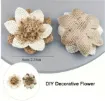 flor artificial rustica hecha mano vintage 60mms x4 unidades 1