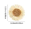 flor artificial margarita rustica hecha mano 80mms x2 unidades 1