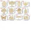 apliques calados madera forma insectos jardin medida 90x80mms aprox x12 formas diferentes cuerda 1