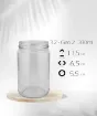 frasco vidrio conserva to63 330ml medida 6 5x11 5cms boca 5 5cms sin tapa 1