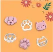 cortantes plastico mini para fondant masas modelo perro gato pata medida 40mms aprox x3 modelos 0