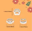 cortantes plastico mini para fondant masas modelo perro gato pata medida 40mms aprox x3 modelos 1