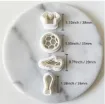cortantes plastico mini para fondant masas modelo futbol x4 modelos 20 35mms 1
