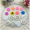 cortantes plastico mini para fondant masas modelo flores mini x8 medida 26mms 0