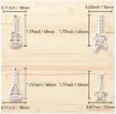 cortantes plastico mini para fondant masas modelo guitarras x4 medida 45mms 1