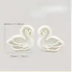 cortantes plastico mini para fondant masas modelo cisne x2 medida 30mms 1