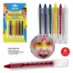 maquillaje pintura facial para rostro lavable pointer x6 colores 0