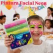 maquillaje pintura facial para rostro lavable pointer x6 colores neon 1