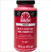 pintura acrilica satinada multi surface folk art 16oz 473ml color 6375 apple red rojo manzana 0