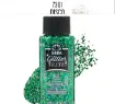pintura acrilica purpurina brillo holografico glitter glitz folk art 2oz 59ml color 7366 green verd 0