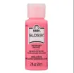 pintura acrilica brillante acrylic paint glossy folk art 2oz 59ml color pink punch rosado ponche 0