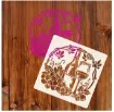 stencil plantilla reutilizable 15x15cms modelo vino 0