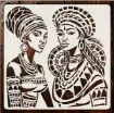 stencil plantilla reutilizable 15x15cms modelo africanas 0