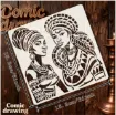 stencil plantilla reutilizable 15x15cms modelo africanas 1