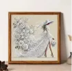 set pintura diamantes art gem 5d lamina 25x25cms motivo dama elegante cristal ak093 2