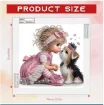set pintura diamantes art gem 5d lamina 25x25cms motivo nena perrito beso lq015 1