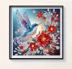 set pintura diamantes art gem 5d lamina 15x15cms motivo floral colibri k595 2