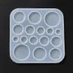 molde silicona para resina epoxi porcelana 9x9cms modelo cabujones redondos planos 5 30mms x16 1