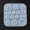 molde silicona para resina epoxi porcelana 9x9cms modelo cabujones redondos planos 5 30mms x16 2