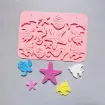 molde silicona calidad alimenticia para resina epoxi modelo animales marinos x13 201x208x7mm 2