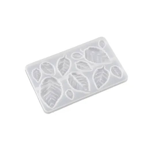 molde silicona para resina epoxi modelo colgantes dijes forma hojas x12 10 35mm medida 96x60x6mm 0