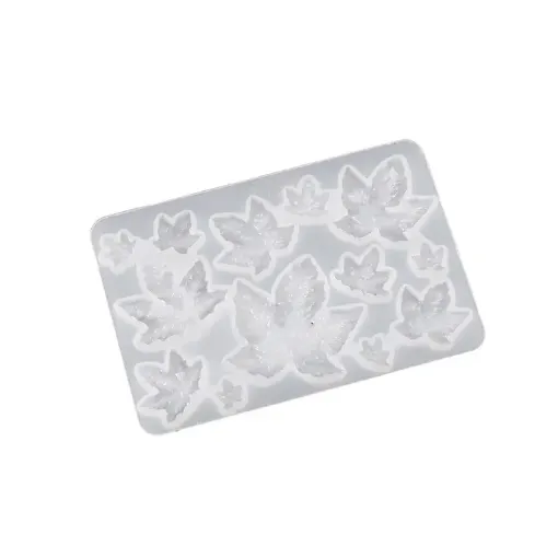 molde silicona para resina epoxi modelo colgantes dijes forma hojas x13 10 35mm medida 92x62x4mm 0