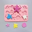 molde silicona calidad alimenticia para resina epoxi modelo animales marinos x13 201x208x7mm 3
